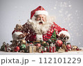 AI-generated content. Happy Santa character for Christmas. Generated with AI 112101229