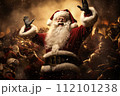 AI-generated content. Happy Santa character for Christmas. Generated with AI 112101238