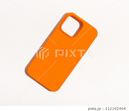 Berlin Germany January 21 2024 bright orange phone case protecting iphone 112102404