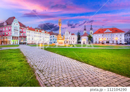 Timisoara, Romania. European Culture Capital of 2022, baroque Union Square. 112104290