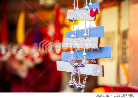 Brasov, Romania - Winter Christmas Market in Transylvania 112104490