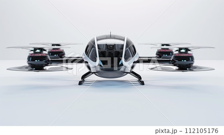 AI-generated content. Modern Taxi quadcopter 112105176