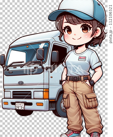 卡車和女卡車司機 112106321