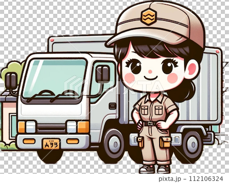 卡車和女卡車司機 112106324