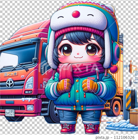 卡車和女卡車司機 112106326
