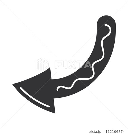 Arrow sketch icon Hand Draw Vector 112106874