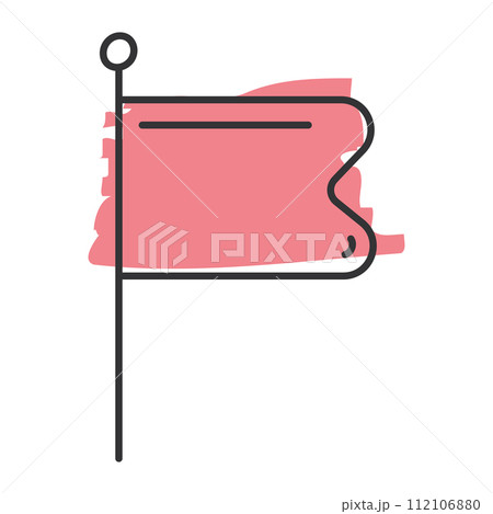 Flag sketch icon Hand Draw Vector 112106880
