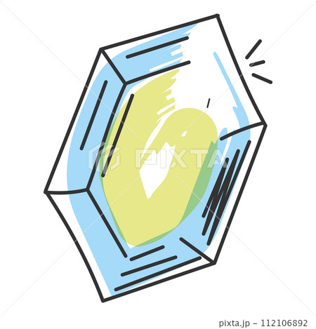 Colored diamond sketch icon Hand Draw Vector 112106892
