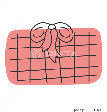 Colored gift box sketch icon Hand Draw Vector 112106916