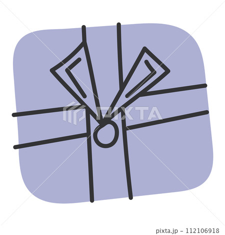 Colored gift box sketch icon Hand Draw Vector Colored gift box sketch icon Hand Draw Vector 112106918