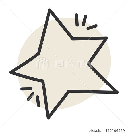 Star sketch icon Hand Draw Vector 112106939