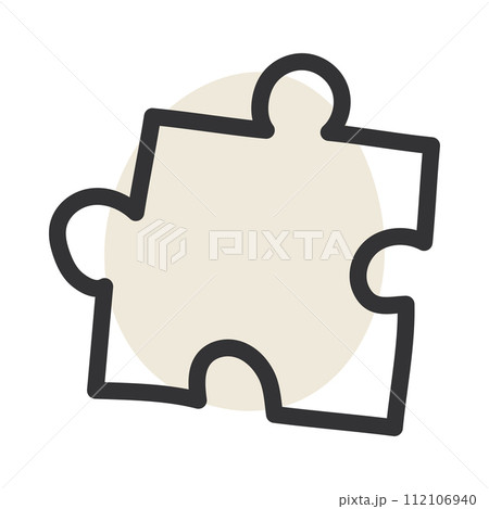 puzzle piece sketch icon Hand Draw Vector puzzle piece sketch icon Hand Draw Vector 112106940