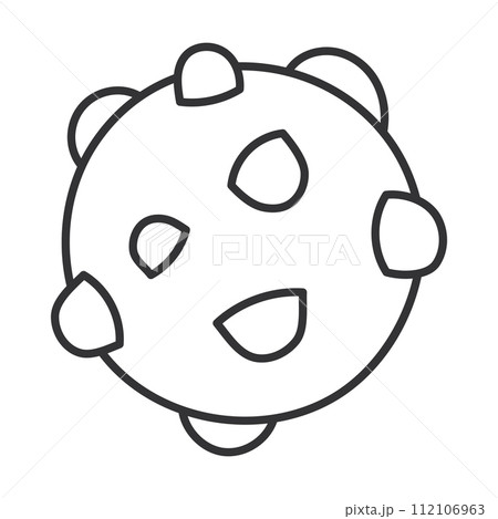 Planet sketch icon Hand Draw Vector 112106963
