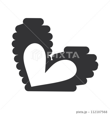 Heart sketch icon Hand Draw Vector 112107568