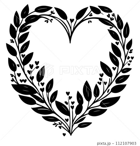 gnome love valentine illustration sketch draw black 112107903