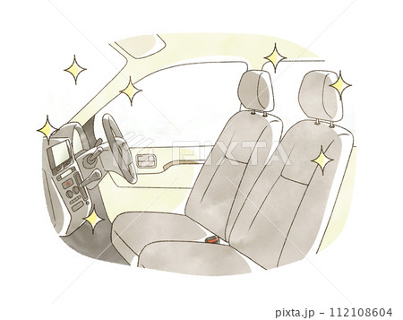 キレイな自動車の車内 112108604