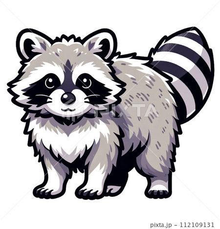 レッサーパンダ　シンプル　イラスト 112109131