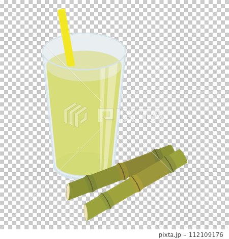 Illustration of sugarcane juice 112109176