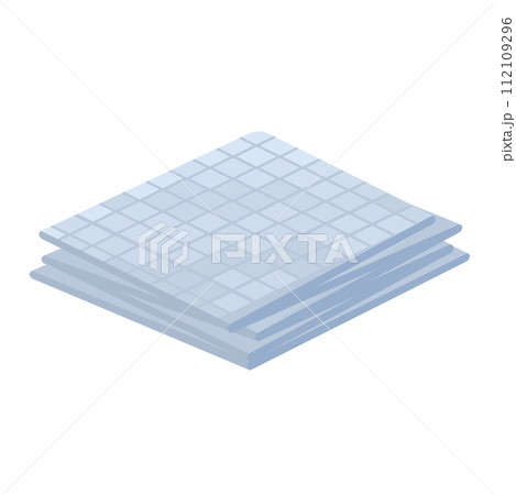 アイソメトリックで描いたアルミブランケットのイラスト 112109296