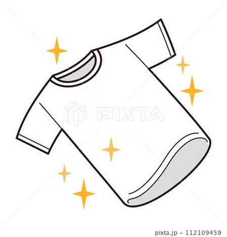 きれいなTシャツのイラスト きれいなTシャツのイラスト 112109459