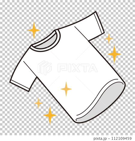 きれいなTシャツのイラスト きれいなTシャツのイラスト 112109459