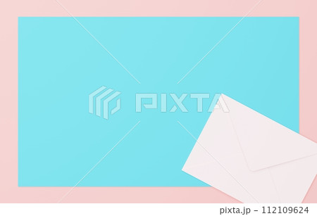 3D背景素材_レターセット 3D背景素材_レターセット 112109624