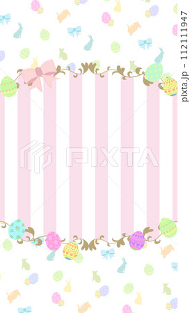 イースター用のかわいいフレーム背景 パターン背景 イースター用のかわいいフレーム背景 パターン背景 112111947