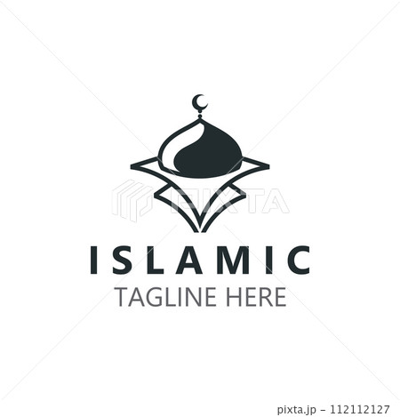 Islamic Mosque Logo design, template Islamic, Islamic Day Ramadan vector graphic creative illustration idea 112112127