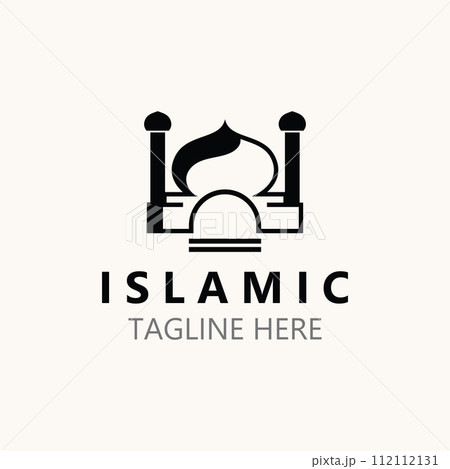 Islamic Mosque Logo design, template Islamic, Islamic Day Ramadan vector graphic creative illustration idea 112112131