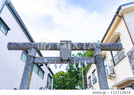 埼玉県　川越熊野神社の鳥居 112112616