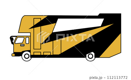 Music bus in cartoon version 112113772