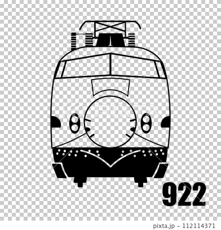 類型 922 黃色醫生簡單郵票風格插圖黑色 112114371
