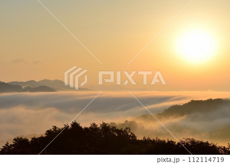 田之原展望台からの美郷町の両国おろし（雲海） 112114719