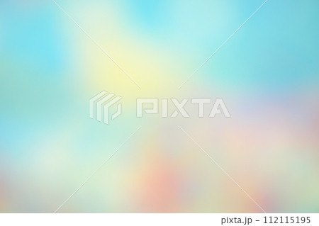 カラフルで柔らかいイメージのカラーグラデーションの背景素材 112115195