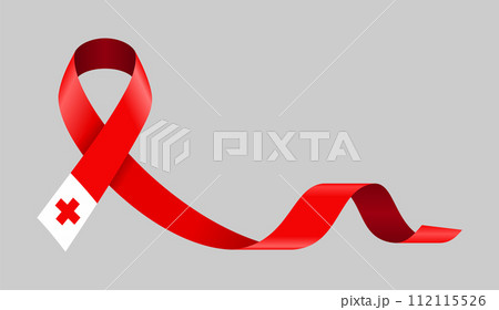 Tonga flag stripe ribbon wavy background layout. Vector illustration. 112115526