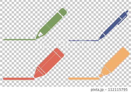 Various pen materials set Various pen materials set 112115795