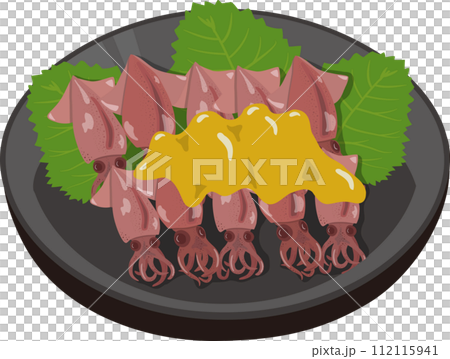 Round plate of firefly squid with vinegared miso 112115941