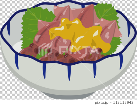 Japanese-style small bowl of firefly squid with vinegared miso 112115942