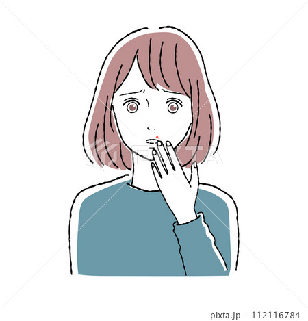 口唇ヘルペス 口唇ヘルペス 112116784