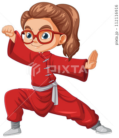 Young Martial Artist in Action Young Martial Artist in Action 112116916