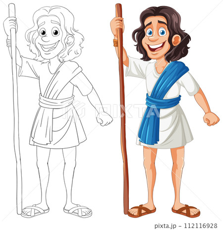 Ancient Greek Character Illustration Ancient Greek Character Illustration 112116928