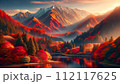 日本の紅葉 112117625