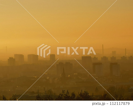 pollution in Ostrava City in Czech republic pollution in Ostrava City in Czech republic 112117879