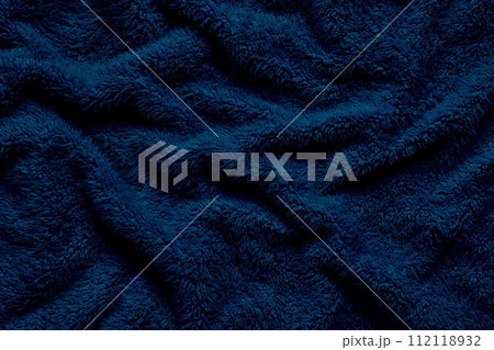 ファーのテクスチャ(ブルー) ファーのテクスチャ(ブルー) 112118932