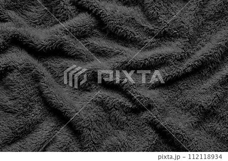 ファーのテクスチャ(グレー) ファーのテクスチャ(グレー) 112118934