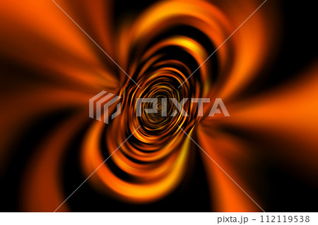 宇宙空間のワープをイメージした背景素材（ワームホール ・ブラックホールのイメージ） 112119538