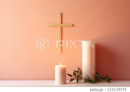 Religion, salvation mankind, bible, Christianity. Faith Prayer Jesus Christ Christian Religion background Eucharist Therapy Bless God Helping Repent Catholic Easter Lent Mind Pray banner copy space. 112119772