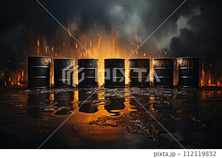 Gasoline oil, energy movement, gold liquid, oil refining industry, gold for profit, motor and car fluid mixture of flammable hydrocarbons combustible mix. 112119832