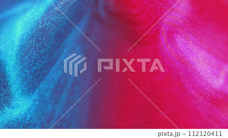 Wet glitter spill neon pyramid pink blue paint Wet glitter spill neon pyramid pink blue paint 112120411