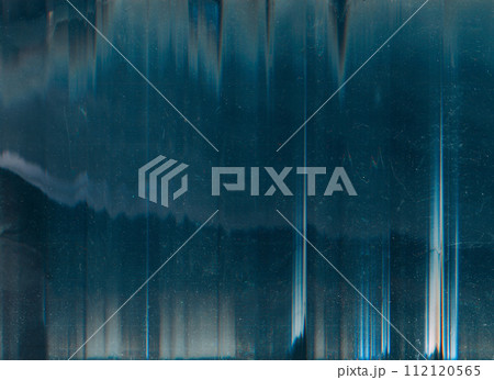 Glitch texture old film overlay dust scratches 112120565
